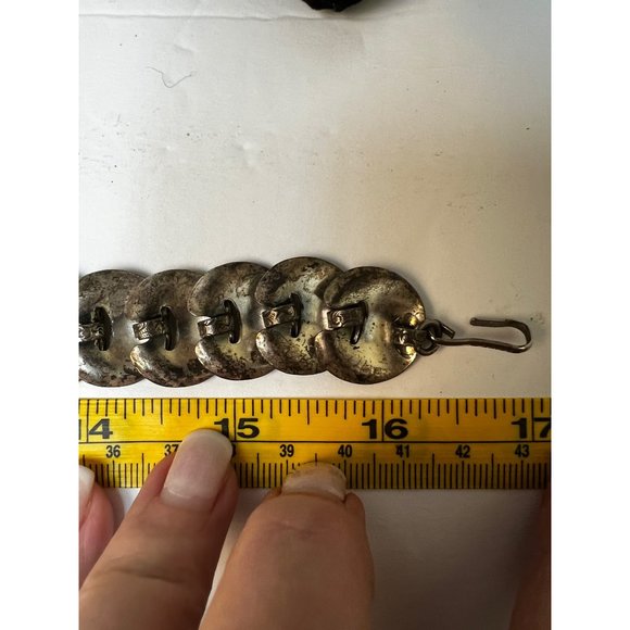 1950s Vintage Napier Necklace Stars and Scrolls Napier Disc Necklace Celestial J - Picture 4 of 6